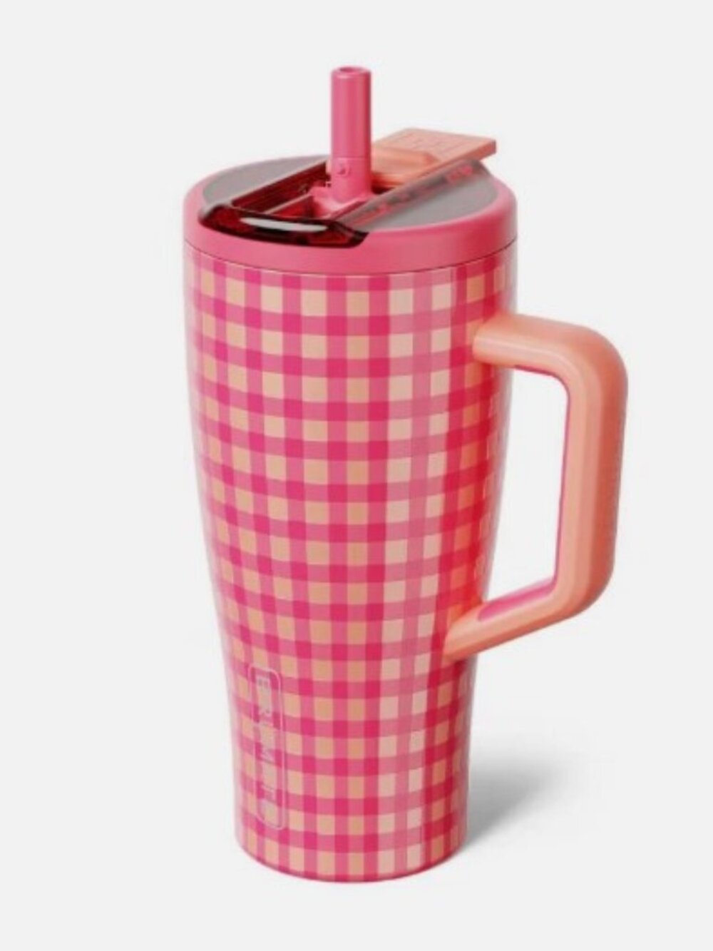 BruMate x Madi Nelson 30 fl oz Era Flip Water Bottle - Peach Gingham